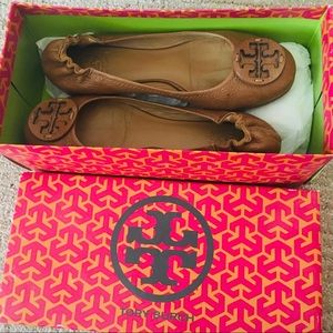 TORY BURCH Minnie travel ballet flat, leather